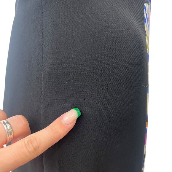 ETRO Blue Multi Geometric Shift Dress size IT 44/8 AS IS - Picture 8 of 13